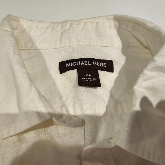 Michael Kors Linen Men's Shirt Size XL - Picture 2 of 3